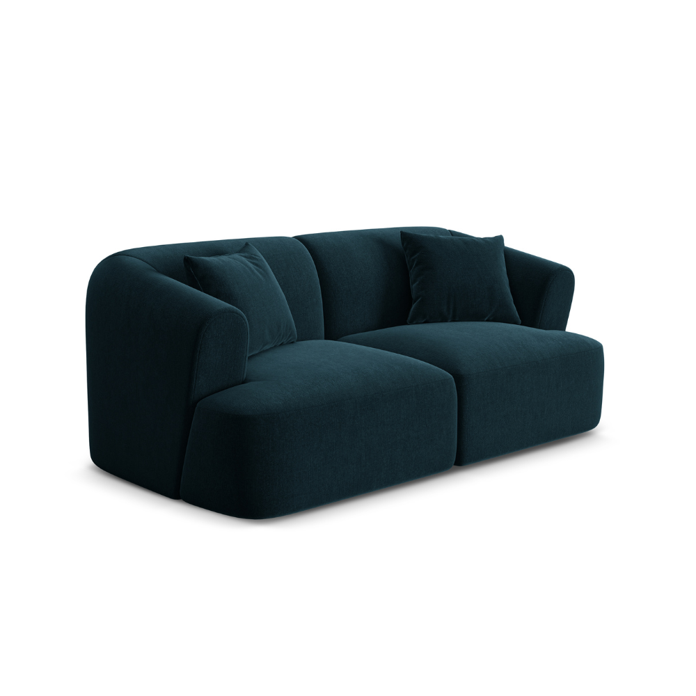Sofa aksamitna 2-osobowa CAMPI petrol