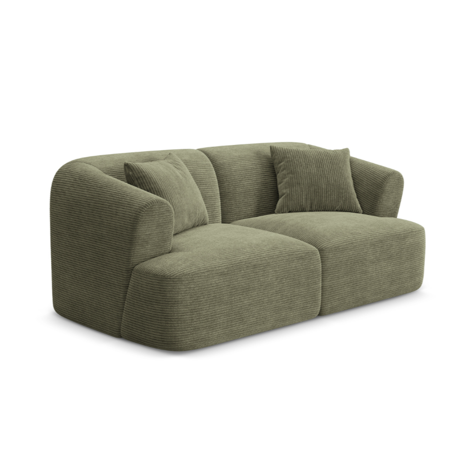 Sofa 2-osobowa CAMPI zielony sztruks