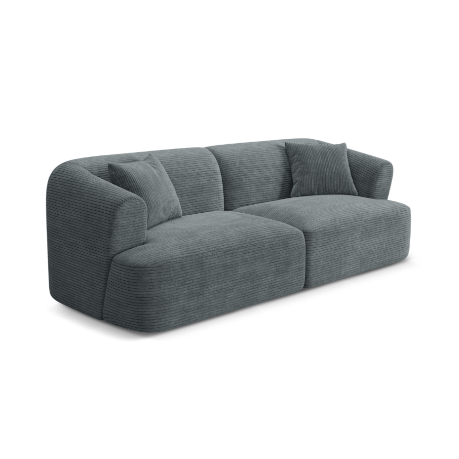 Sofa 3-osobowa CAMPI szary sztruks