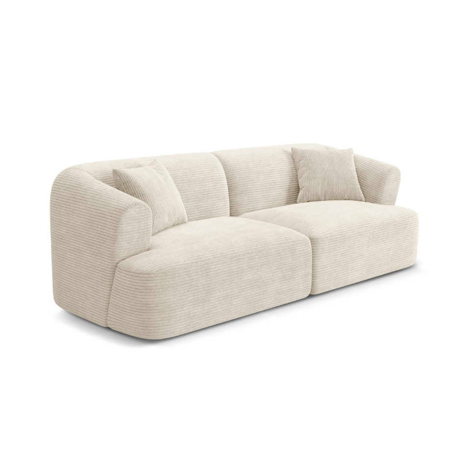 Sofa 3-osobowa CAMPI kremowy sztruks