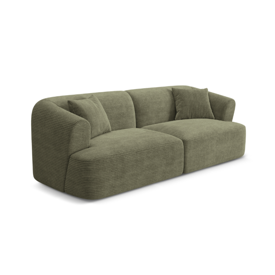 Sofa 3-osobowa CAMPI zielony sztruks