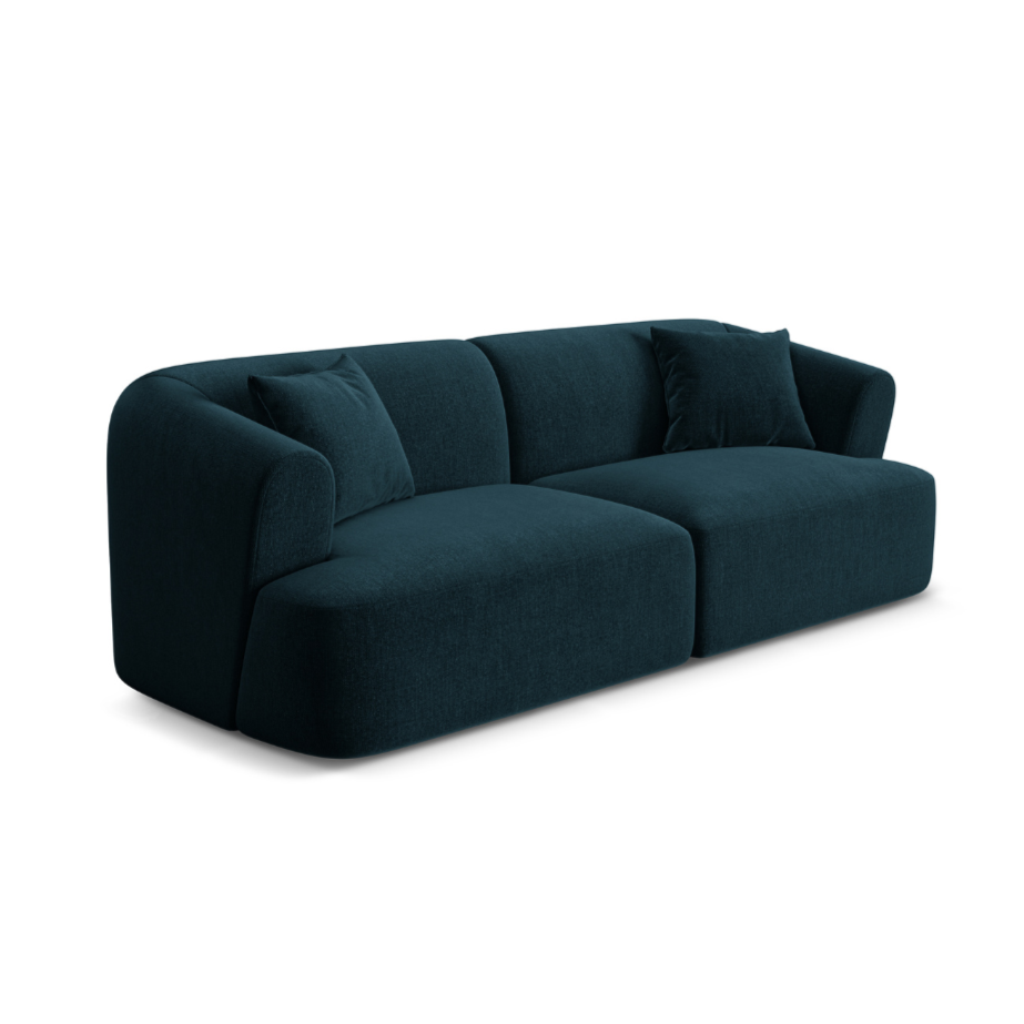Sofa aksamitna 3-osobowa CAMPI petrol