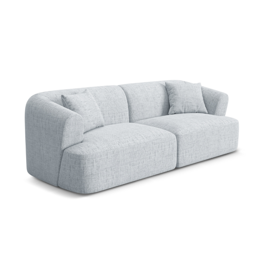 Sofa 3-osobowa CAMPI jasnoszary szenil