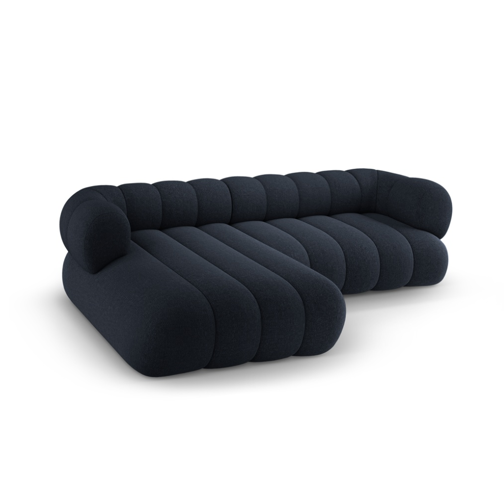 5-sitziges linksseitiges Ecksofa KOGE in Marineblau