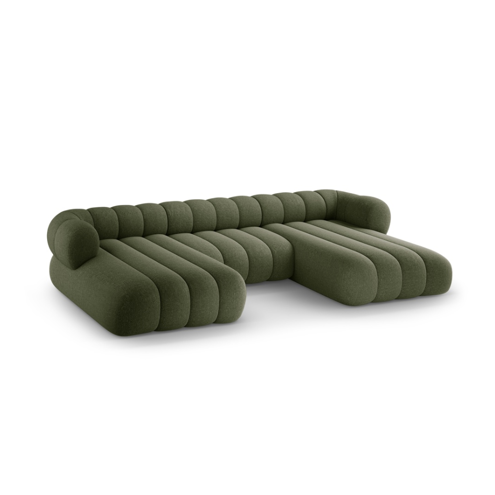 Sofa panoramiczna 6-osobowa KOGE oliwkowy