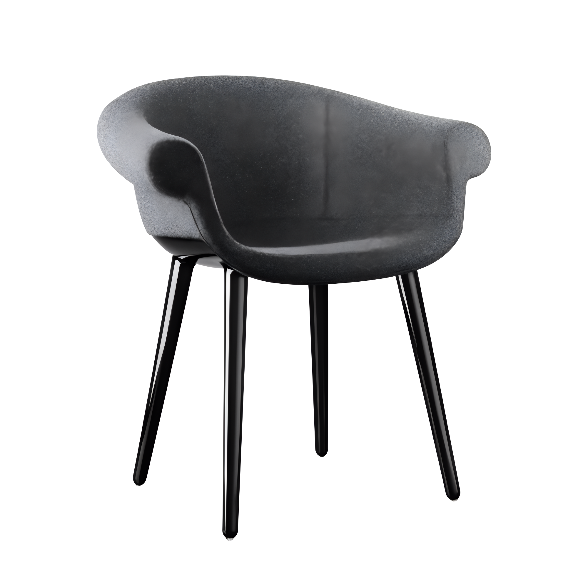 CYBORG LORD chair in gray with a black base