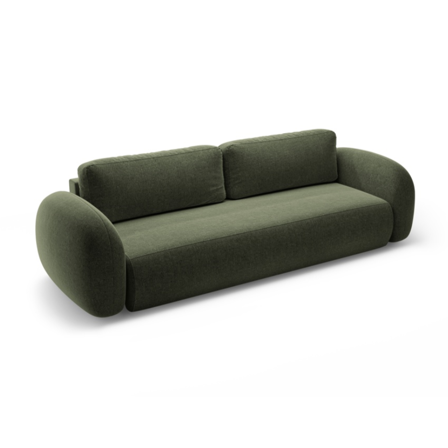 Sofa z funkcją spania 3-osobowa TONALE zielony