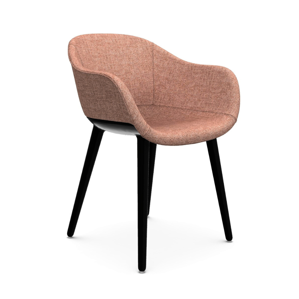 CYBORG LADY chair in pink with a black base
