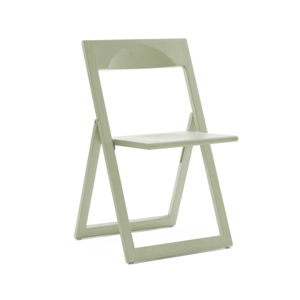 AVIVA folding chair green beech wood