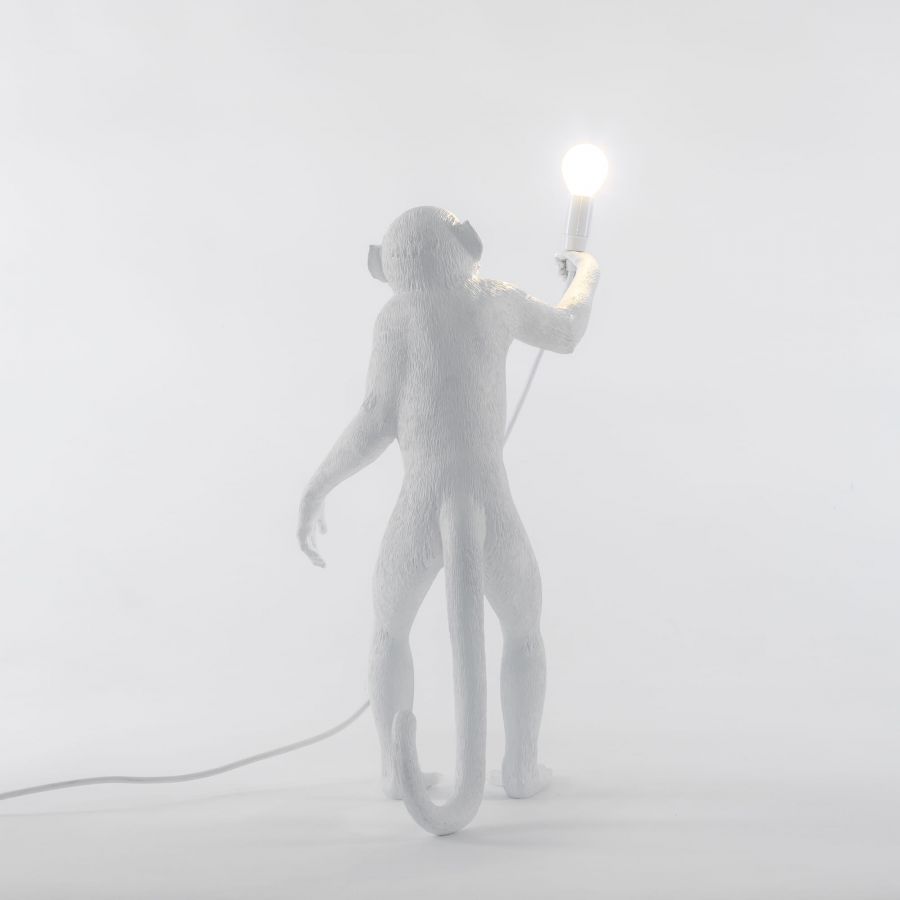 Lampa stołowa MONKEY STANDING biały