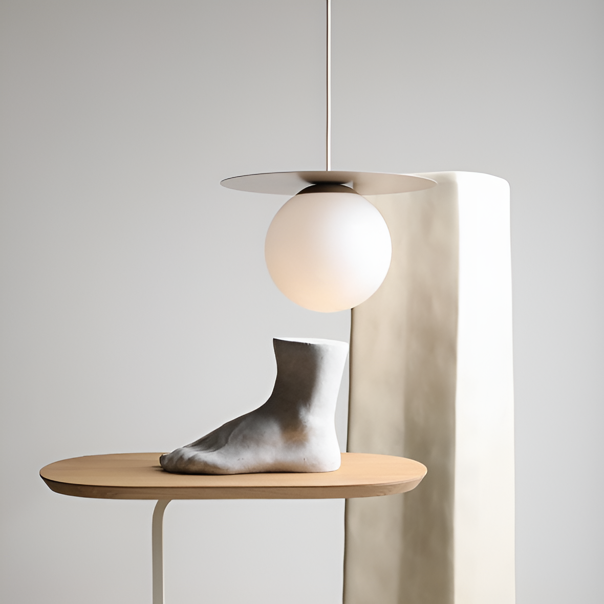 Lampa wisząca LOOP beżowy