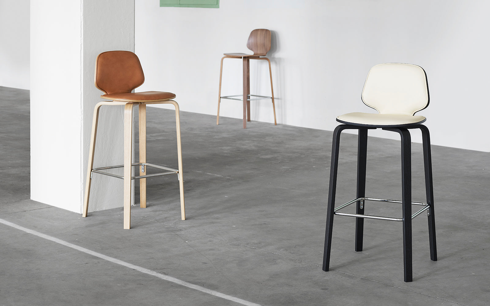 Bar chair My black oak veneer