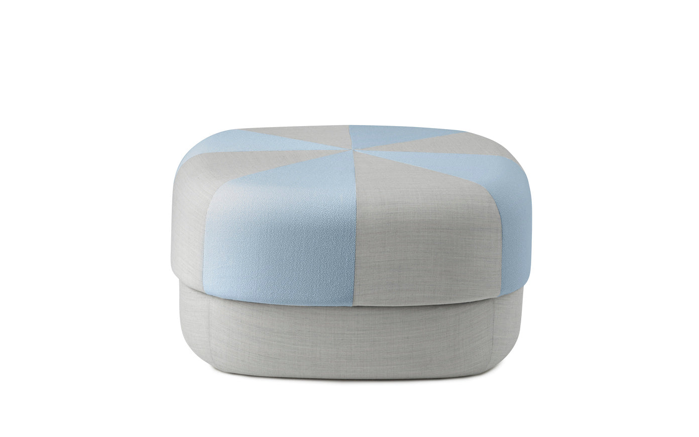 Pouf circus duo gray with light blue
