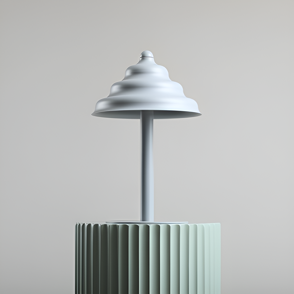 Lampa stołowa FALA szary