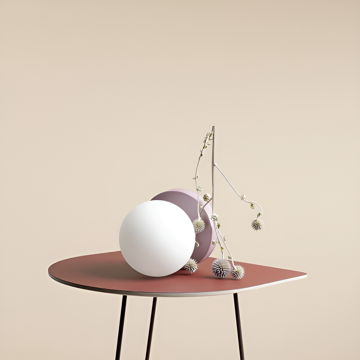 Lampa stołowa BALL liliowy