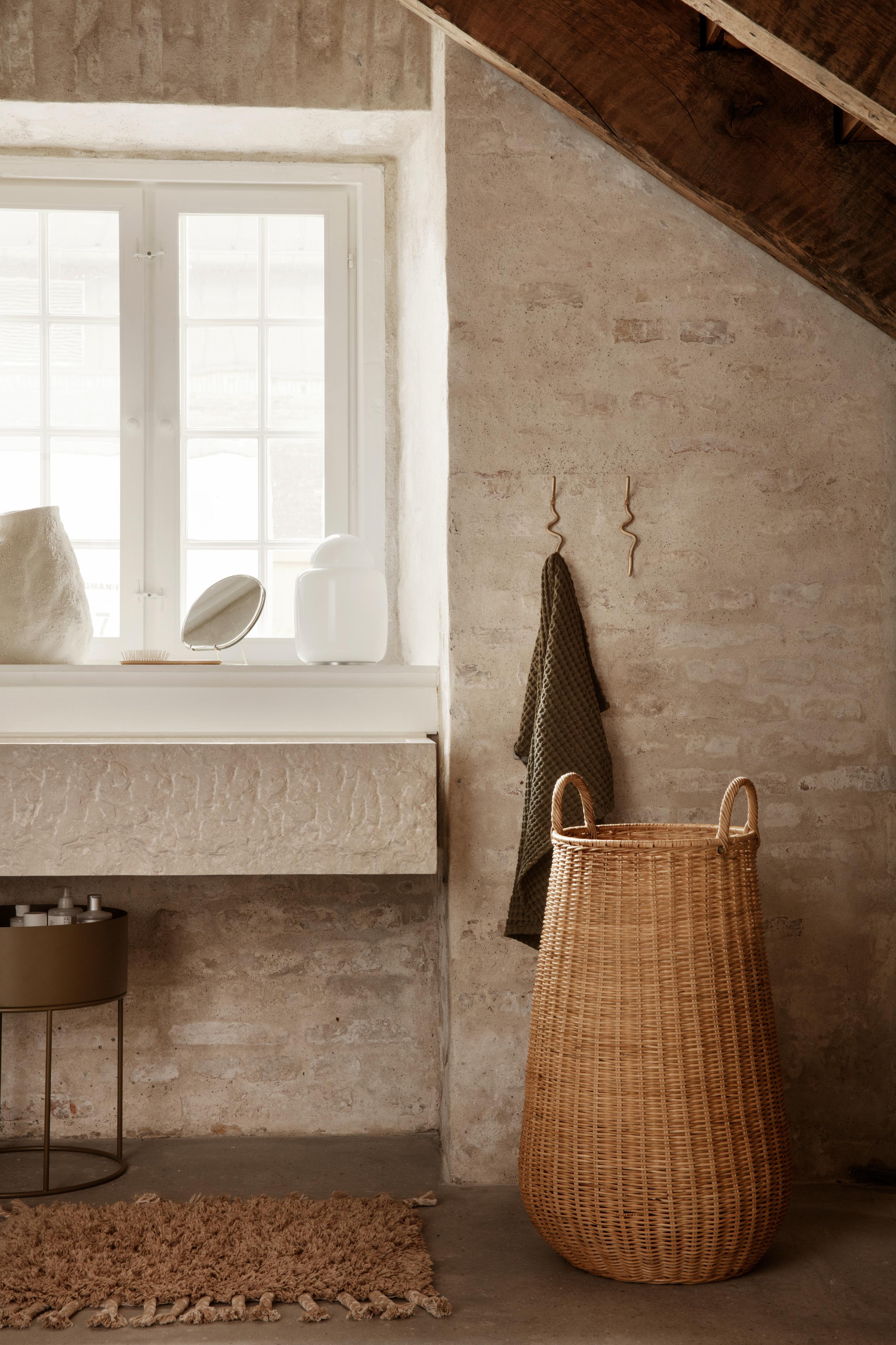 Kosz na pranie BRAIDED LAUNDRY BASKET rattan