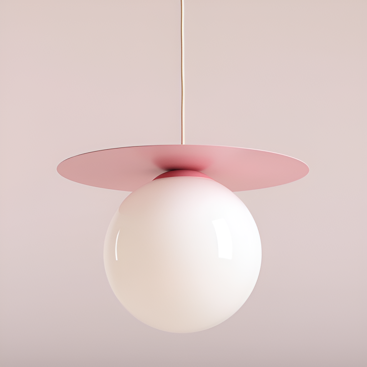 Lampa wisząca LOOP różowy