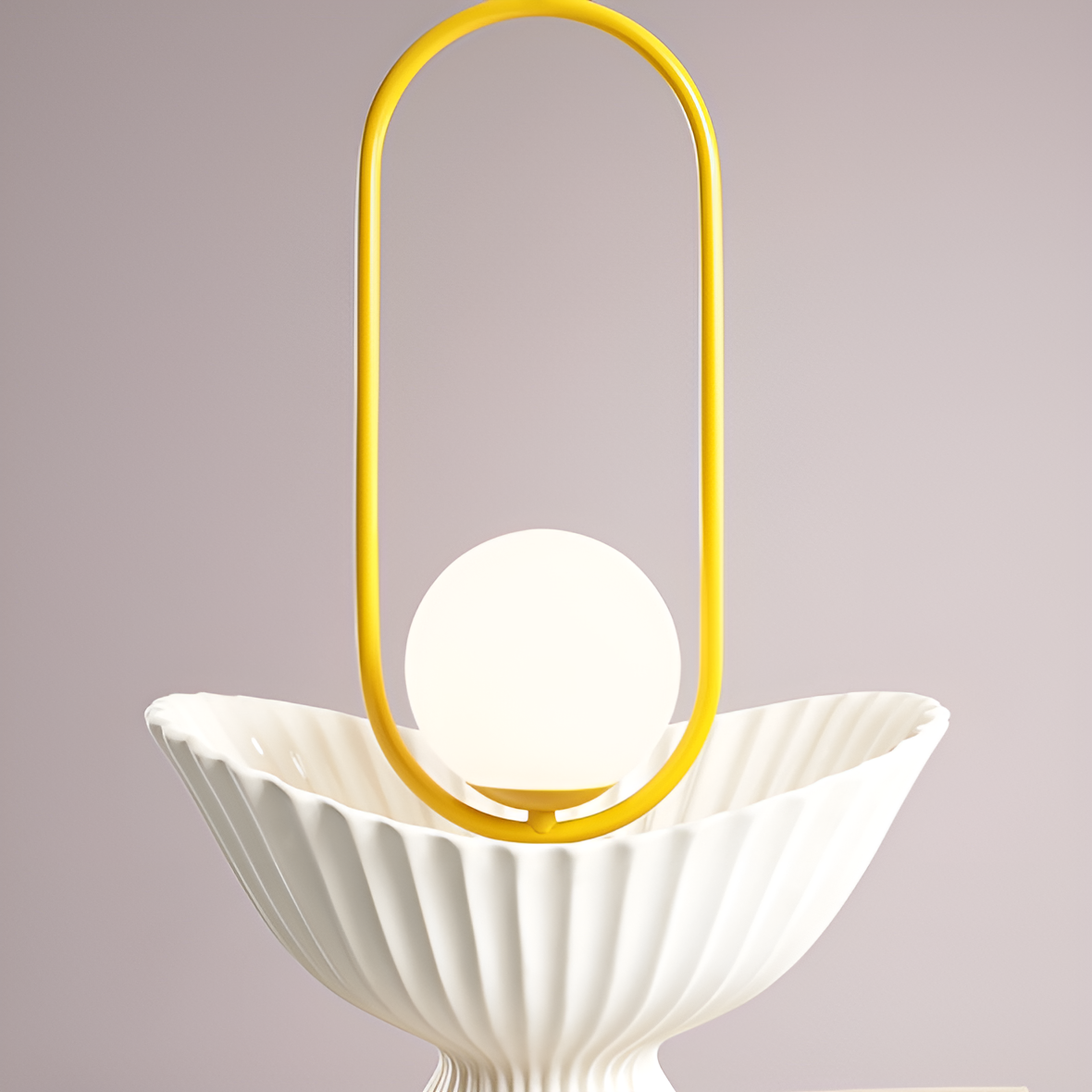 Lampa wisząca RIVA DUO musztardowy