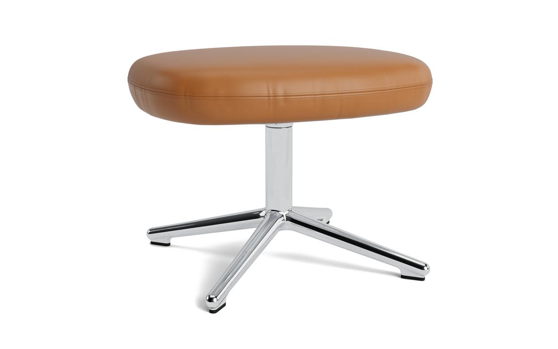 Rotary footrest Upholstered aluminum Era base