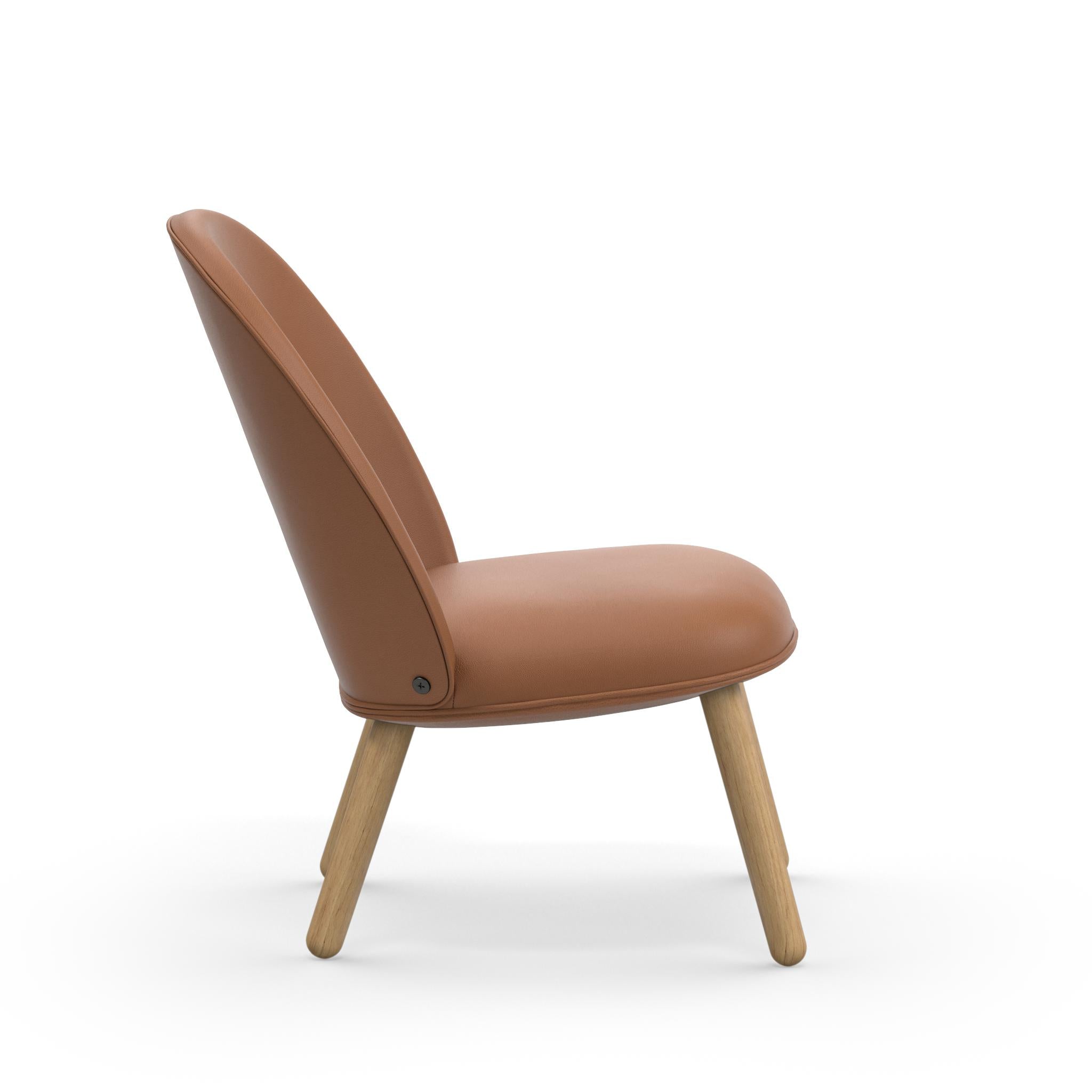 Ace armchair dark oak wood