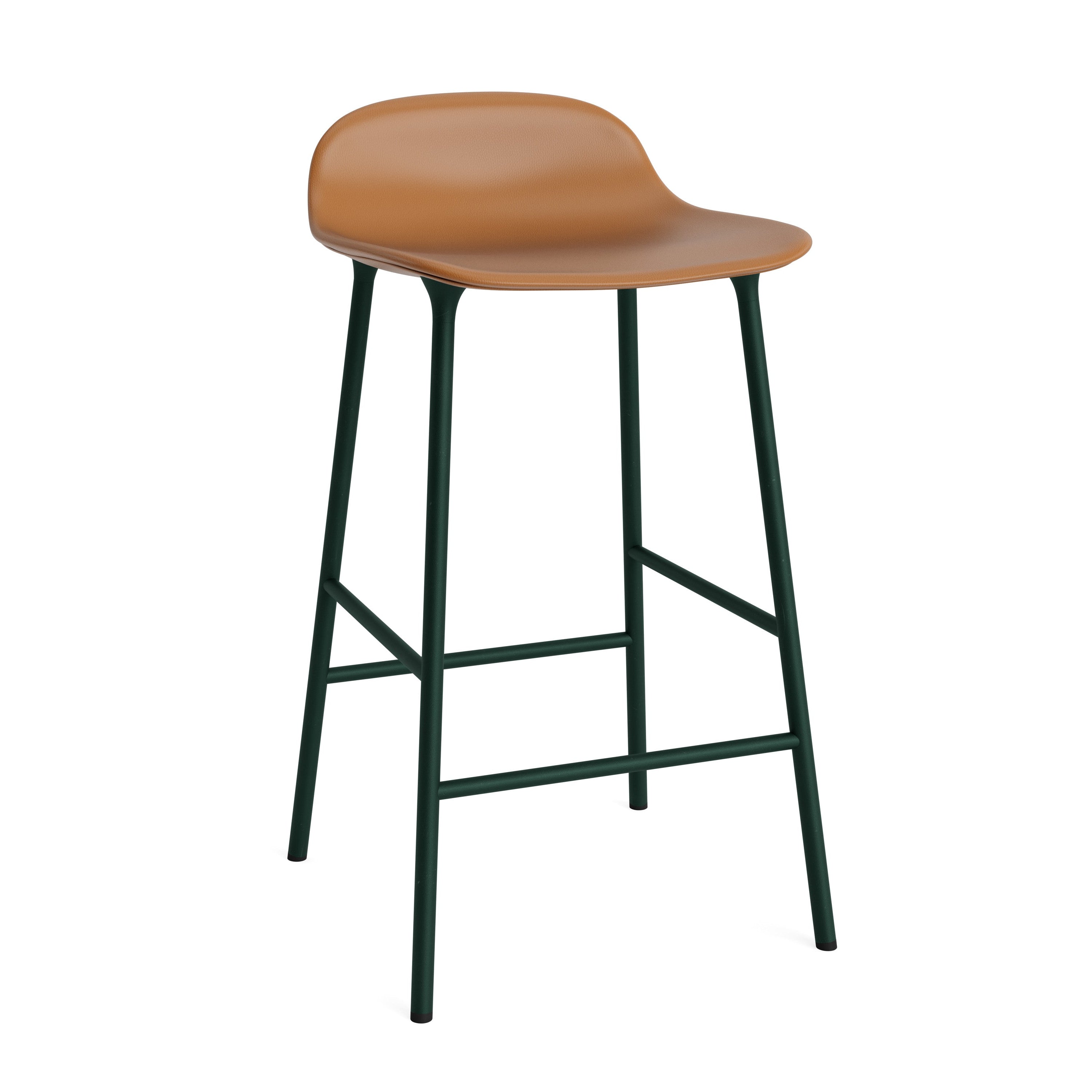 Upholstered forms with a green base