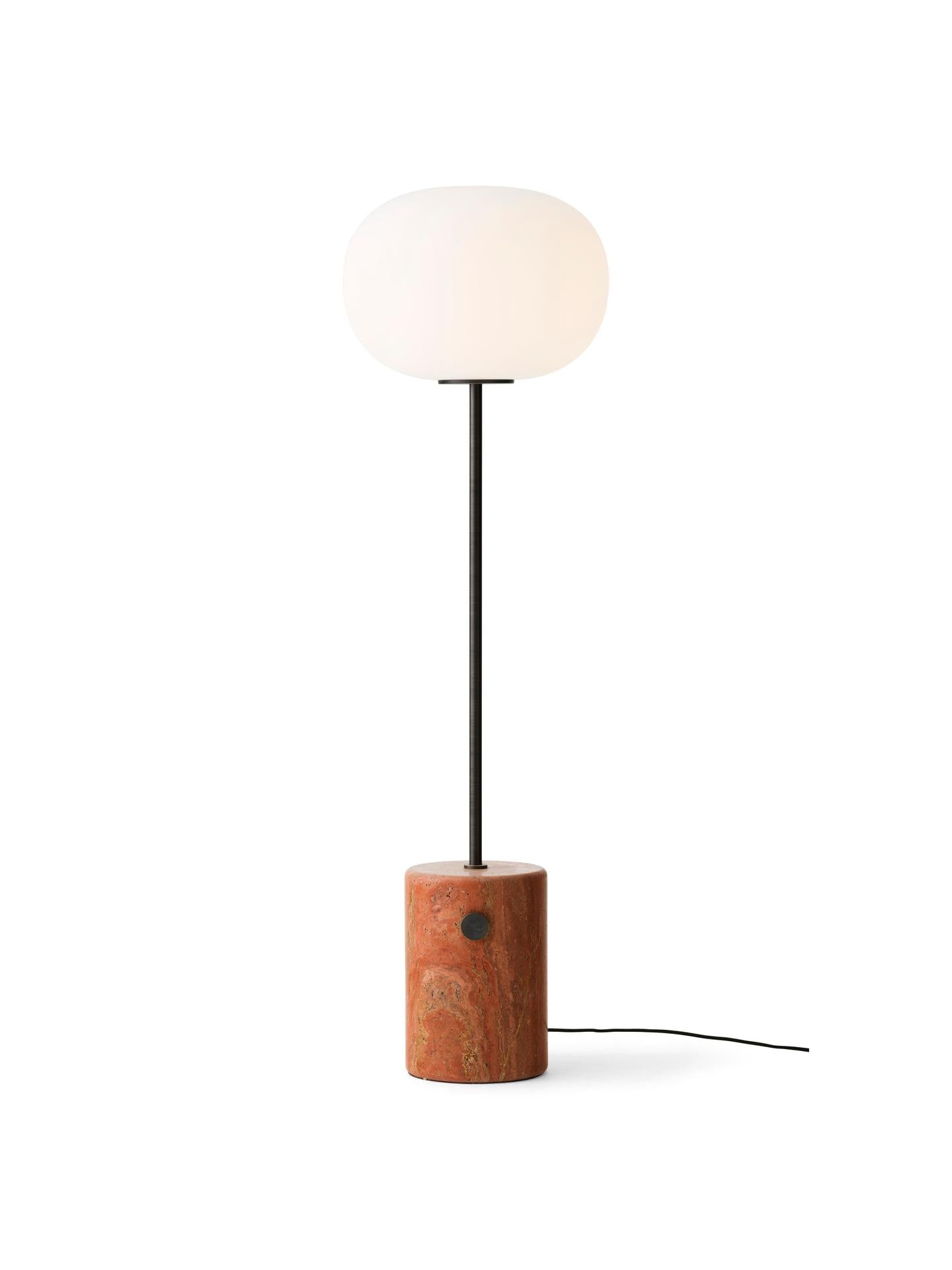 Lampa podłogowa JWDA czerwony trawertyn