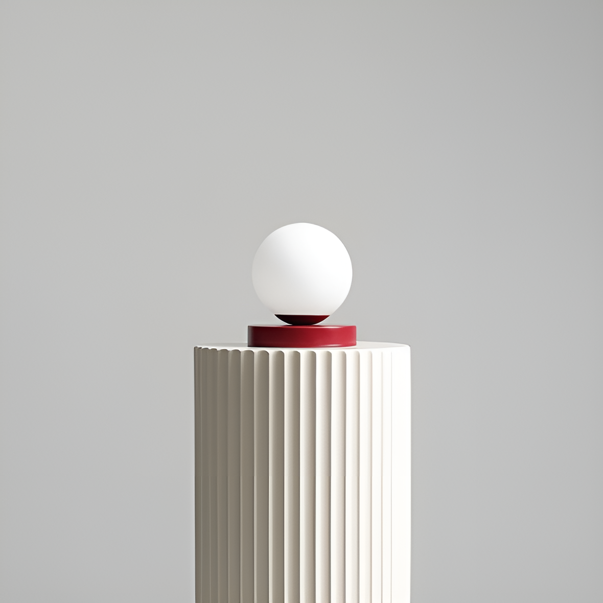 BALL Tischleuchte rot