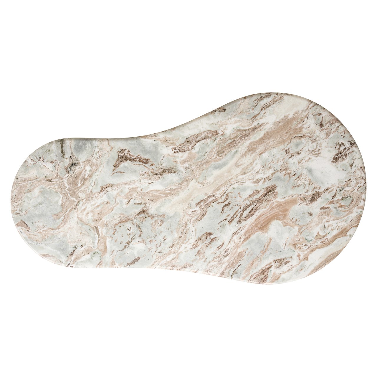 Beiger CORONEL Couchtisch mit Marmorplatte