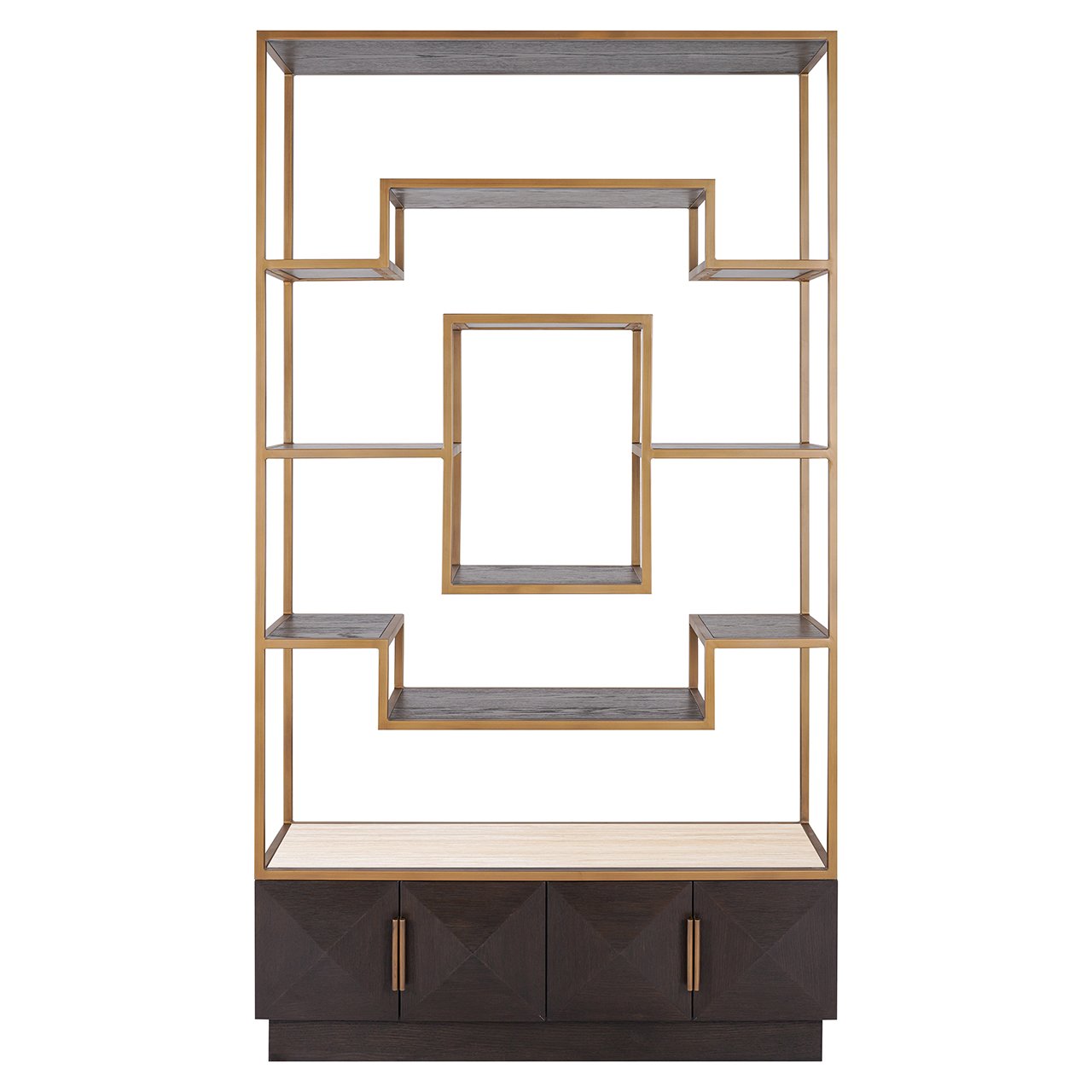 CLAREMONT showcase brown with beige stone