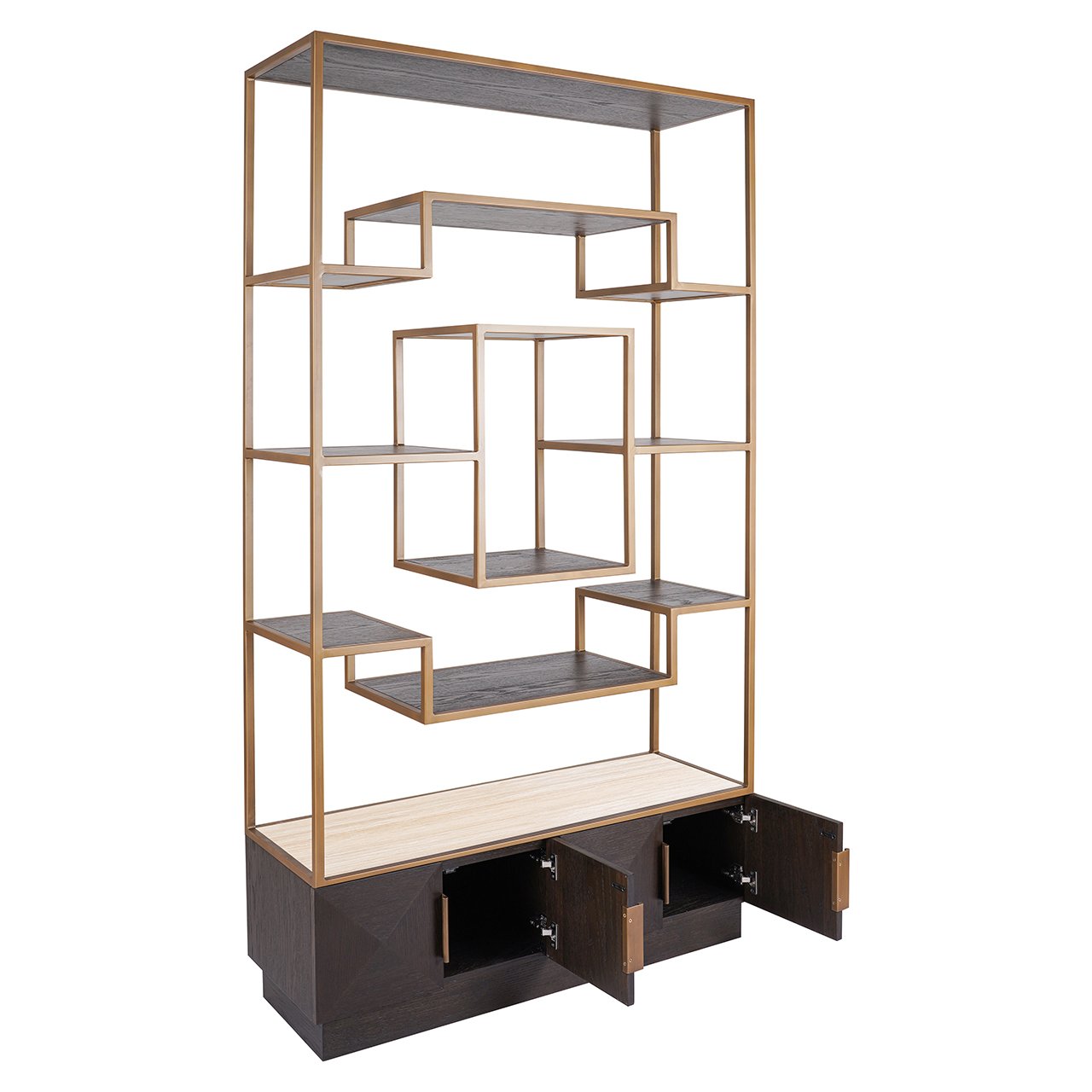 CLAREMONT showcase brown with beige stone