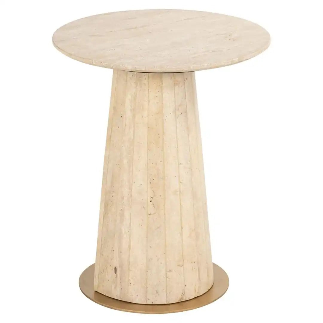 Beistelltisch KIBO beige Travertin