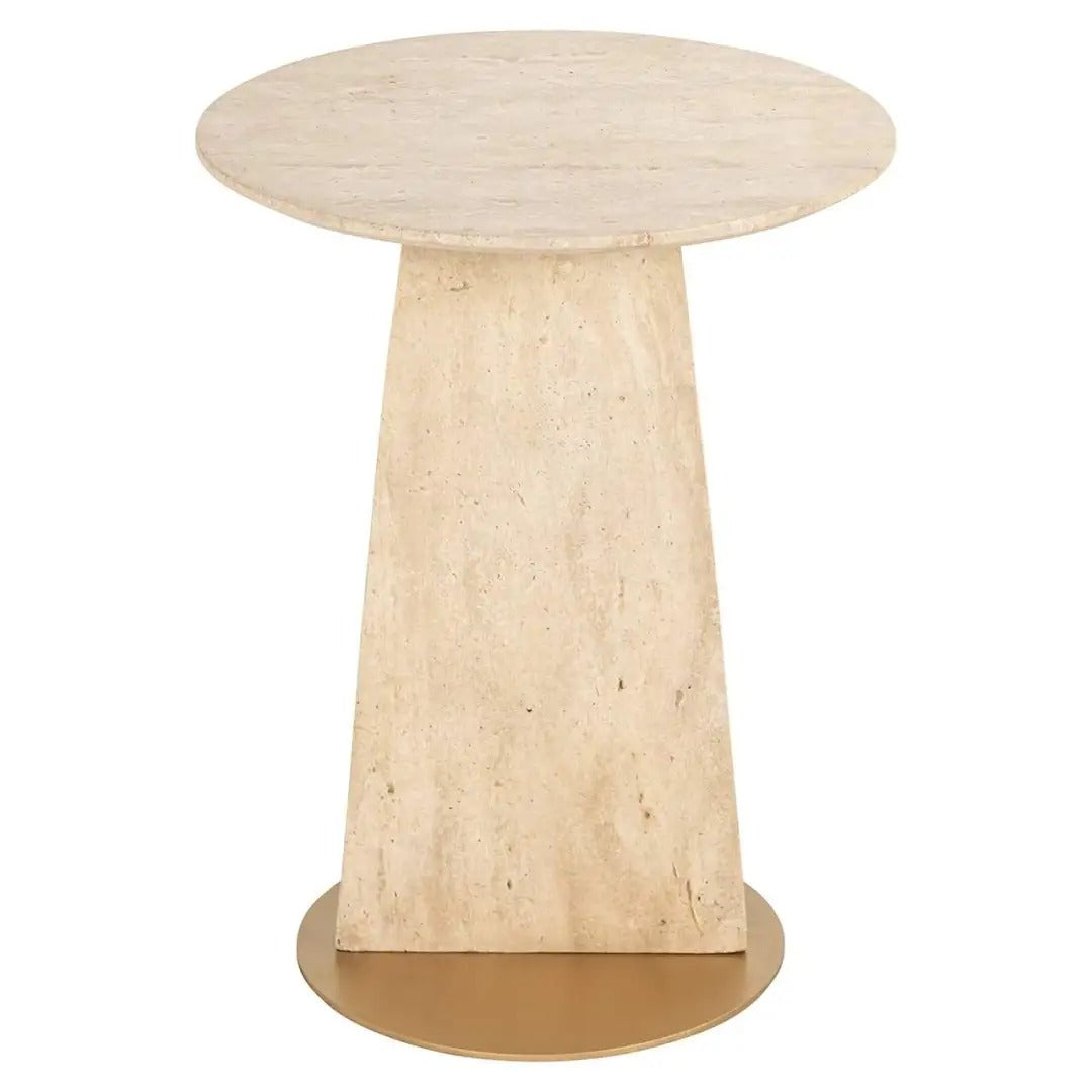 Beistelltisch KIBO beige Travertin