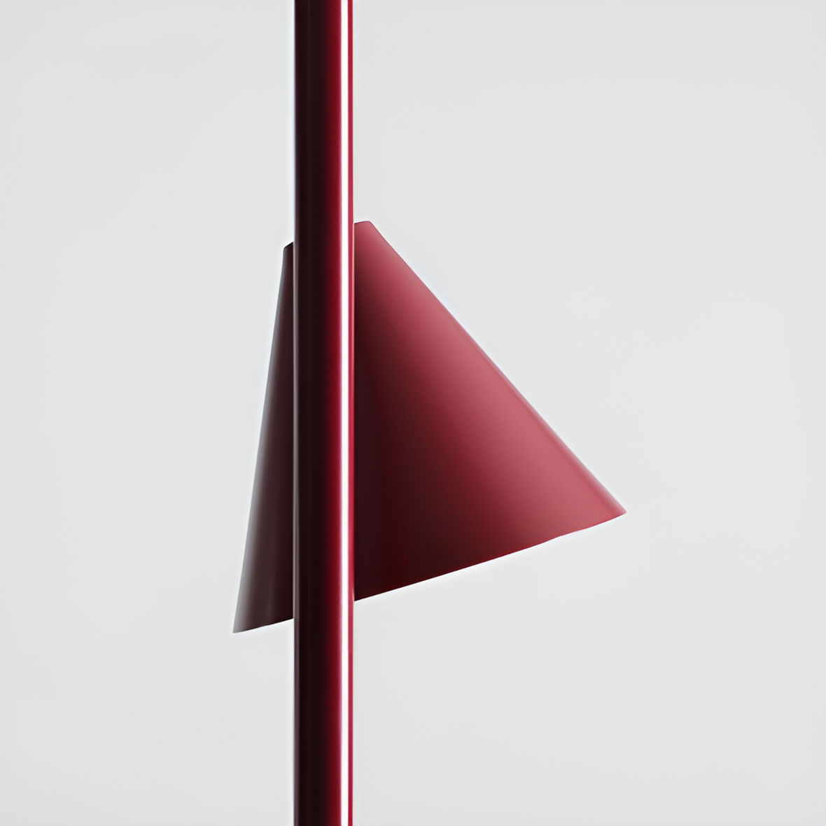 Lampa podłogowa FORM DUO czerwony