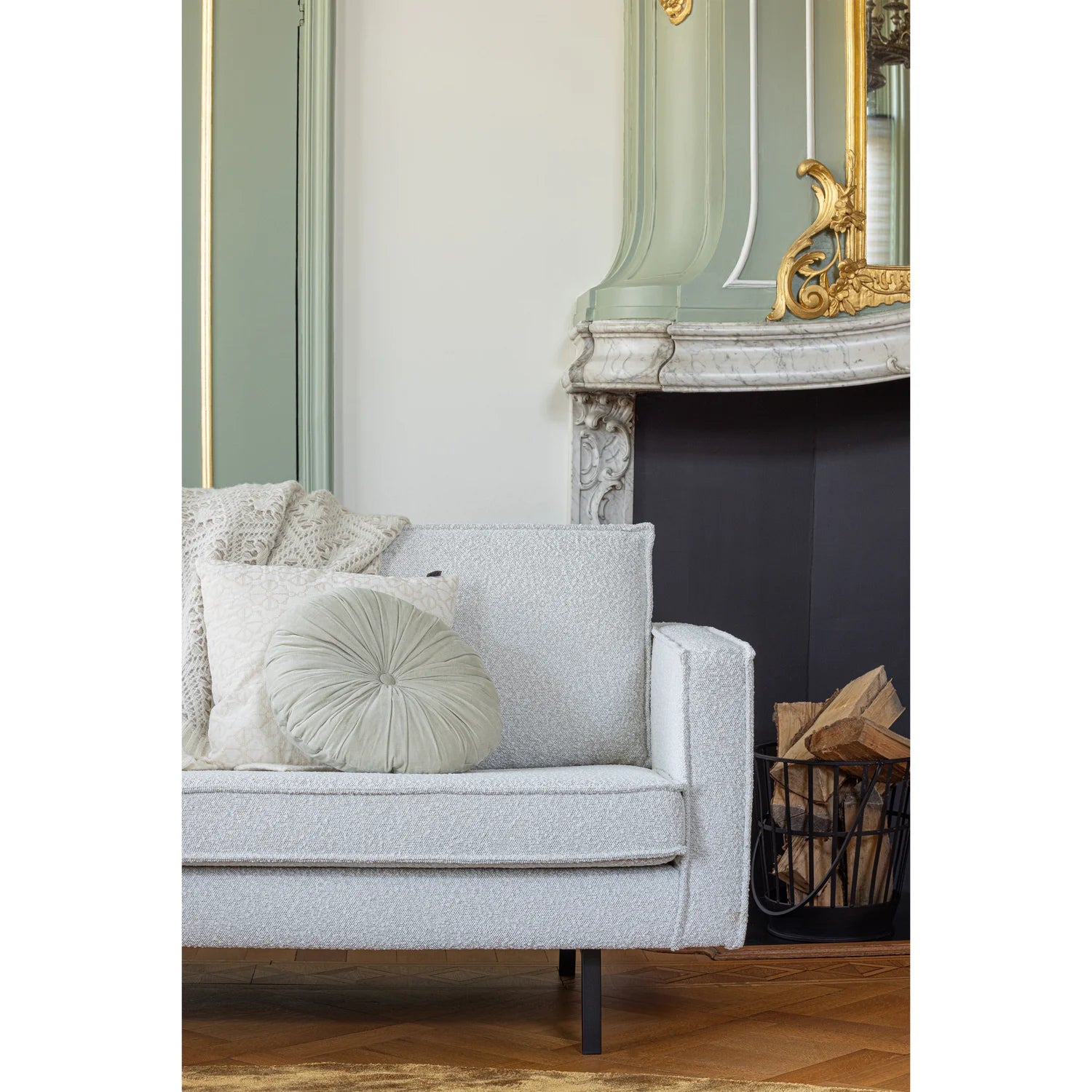 Sofa 2,5-osobowa RODEO kremowy bouclé