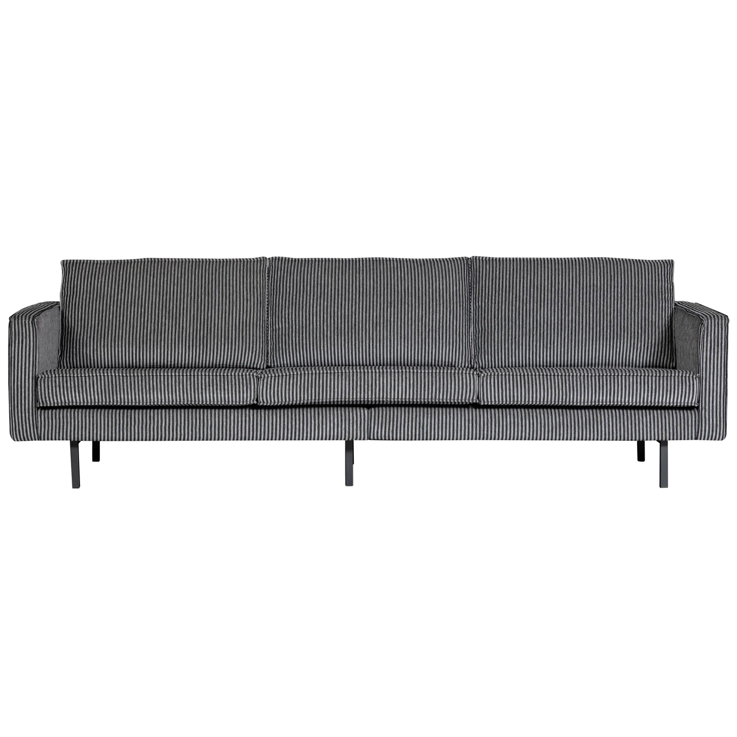 Sofa 3-osobowa RODEO czarno-biały w paski