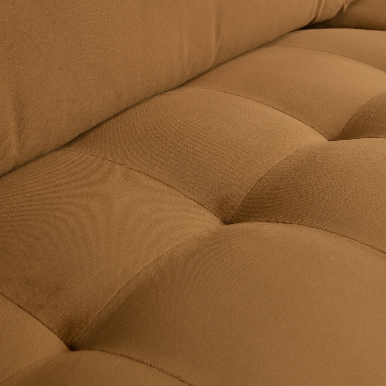 Sofa aksamitna 2,5-osobowa RODEO CLASSIC miodowy