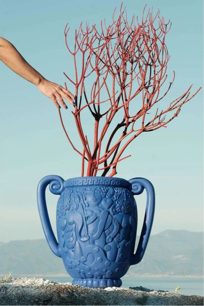 Wazon AMPHORA niebieski