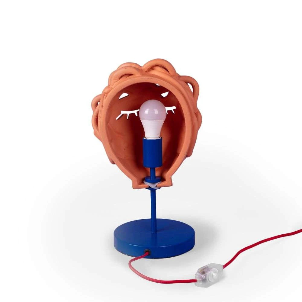 Lampa stołowa MAGNA GRAECIA - MEDUSA terakota