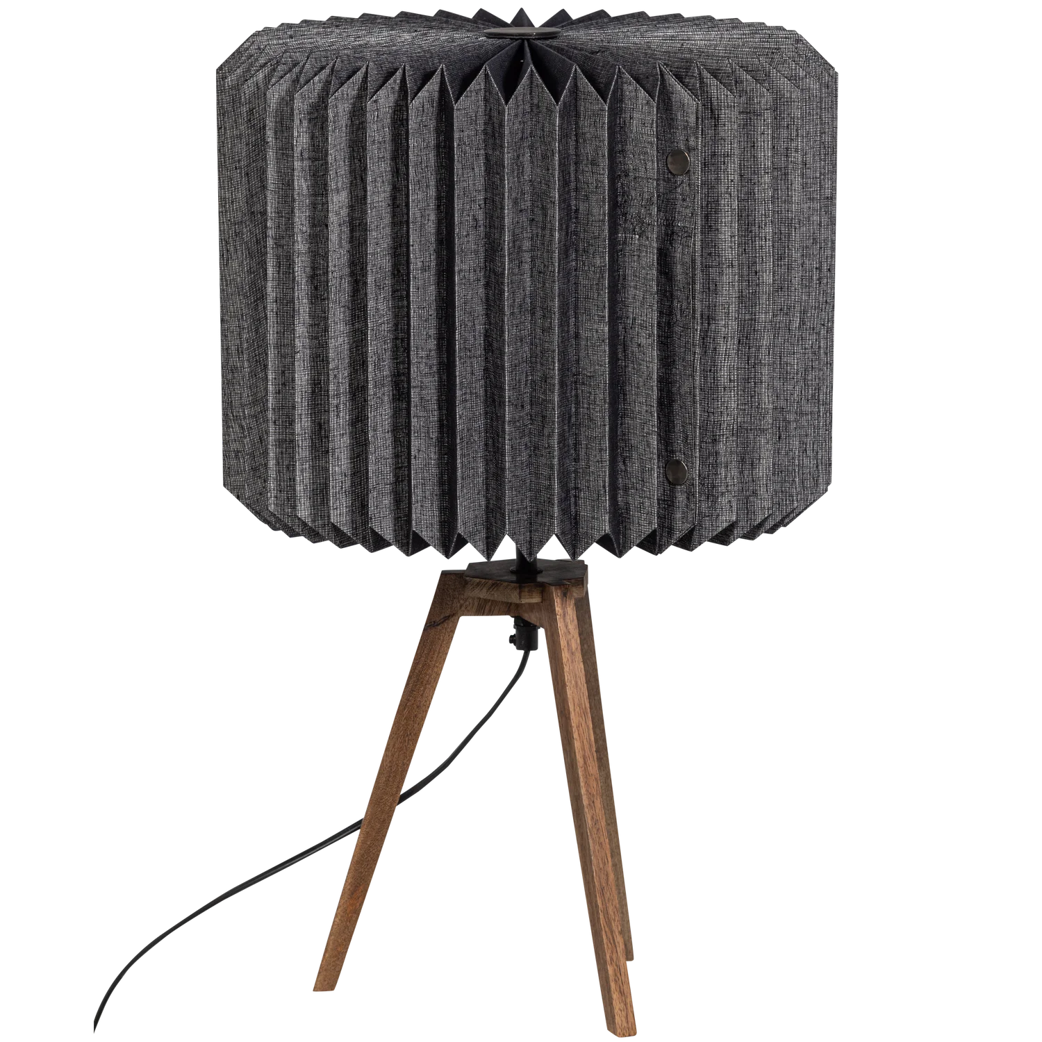 Lampa stołowa BONES czarny papier