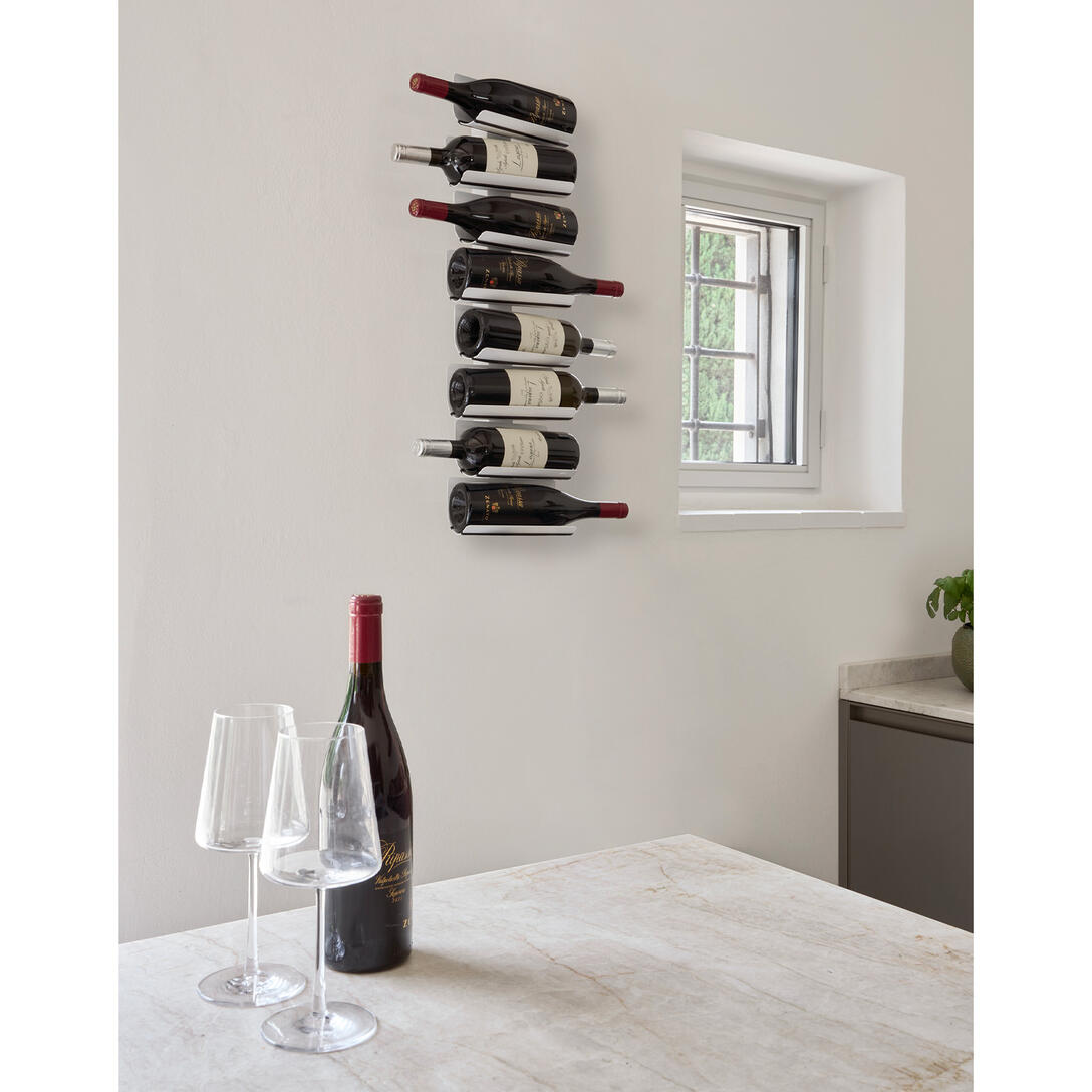 Stojak wiszący na wino PTOLOMEO VINO brązowy