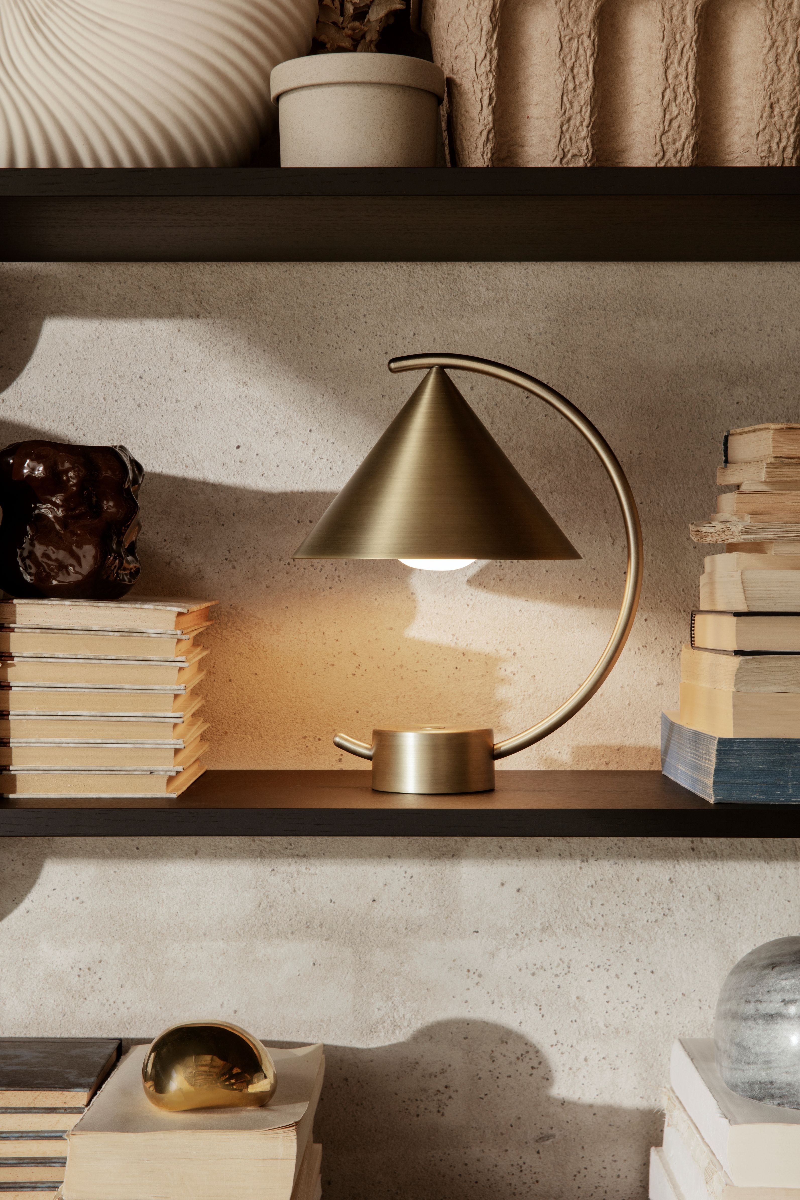 MERIDIAN Tragbare Lampe Messing