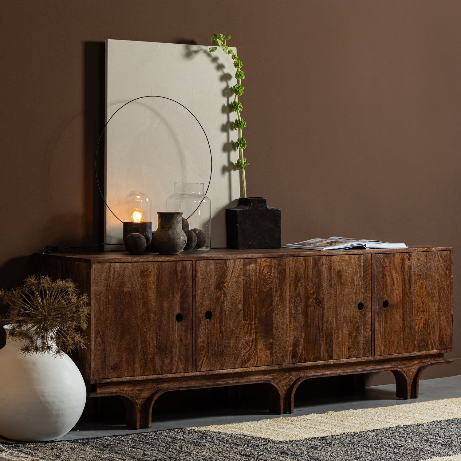 Chest of drawers staes wood mango