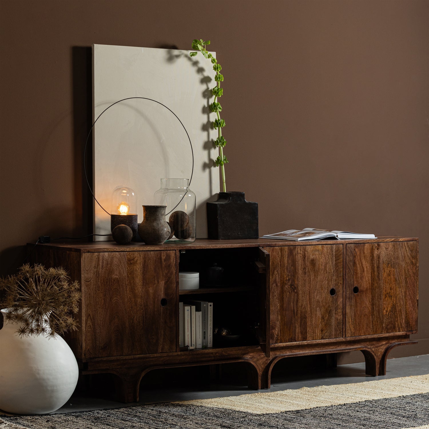 Chest of drawers staes wood mango