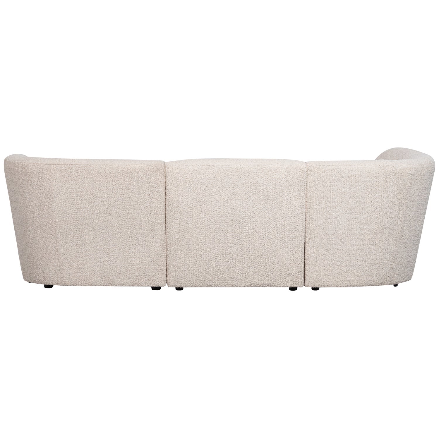 Links -Hand -Ecke Coco Cream Boucle