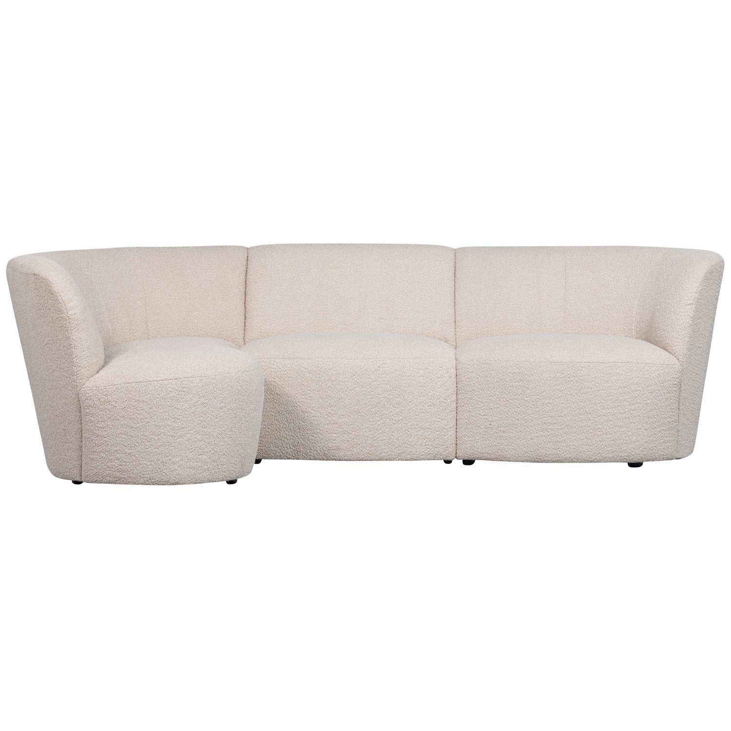 Links -Hand -Ecke Coco Cream Boucle