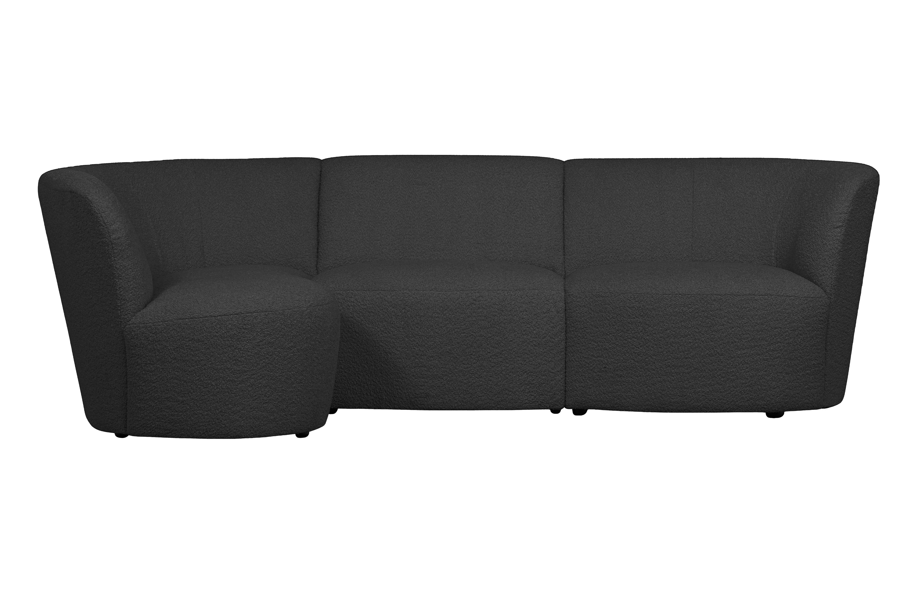 Narożnik lewostronny COCO ciemnoszary boucle
