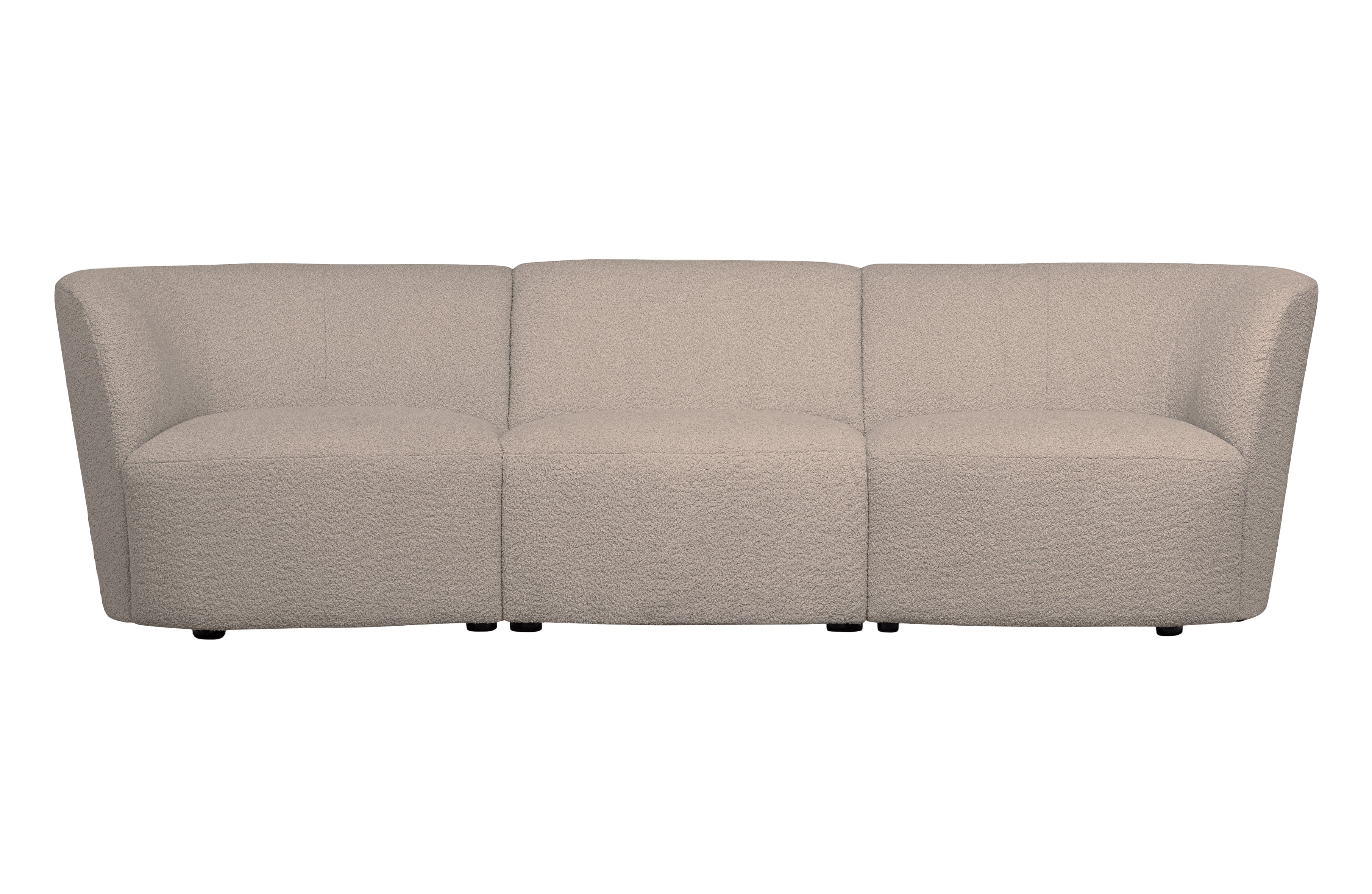 3-Personen-Sofa Coco Sand Bouclé
