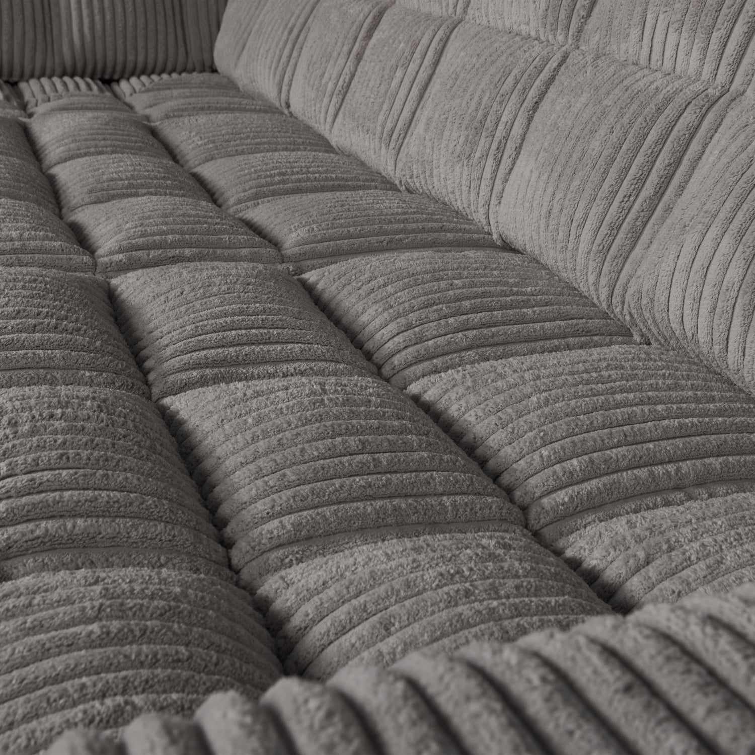 Sofa narożna lewostronna SECOND DATE szary sztruks