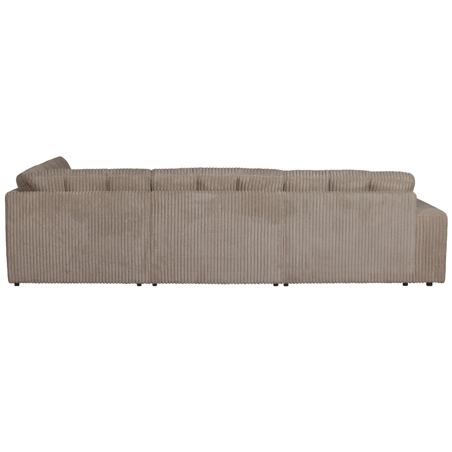 Sofa narożna prawostronna SECOND DATE brązowy sztruks