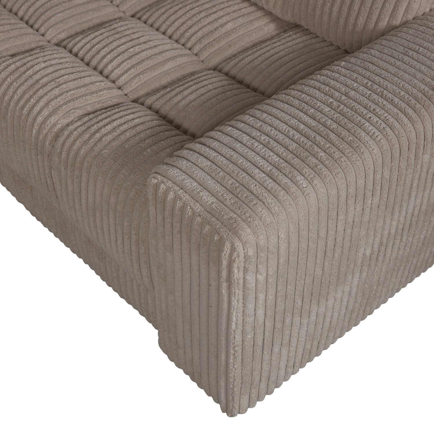 Sofa narożna prawostronna SECOND DATE brązowy sztruks